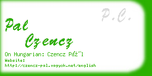 pal czencz business card